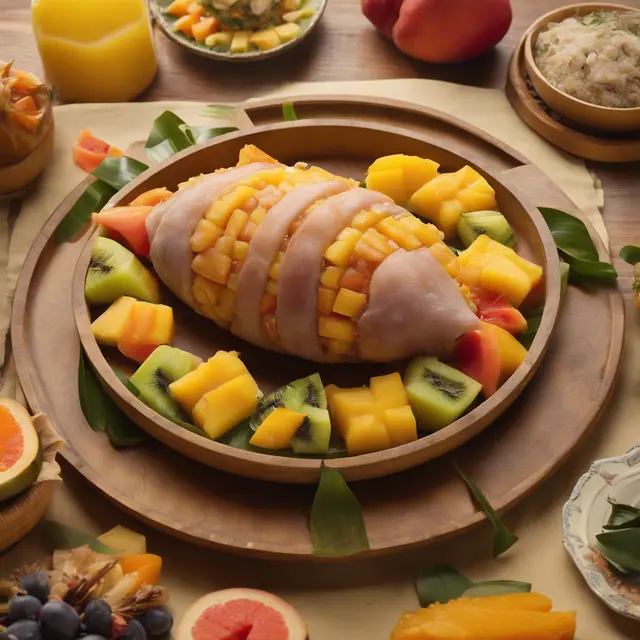 Foto de Stuffed Leitão with Fruits