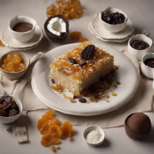 Foto de Tijuquense Coconut Cake with Dried Fruits