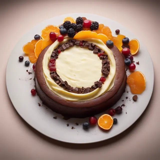 Foto de Ricotta Cake with Fruits and Chocolate