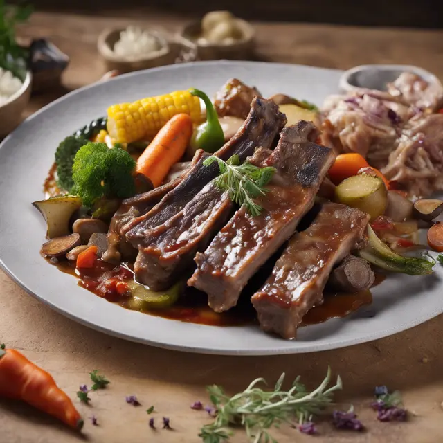 Foto de Pork Ribs with Gizzard and Vegetables