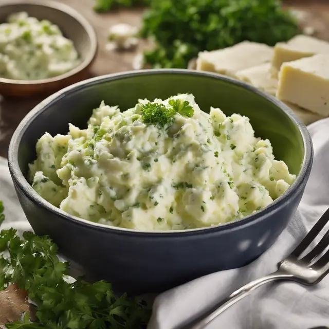 Foto de Mashed Potato Salad with Green Topping