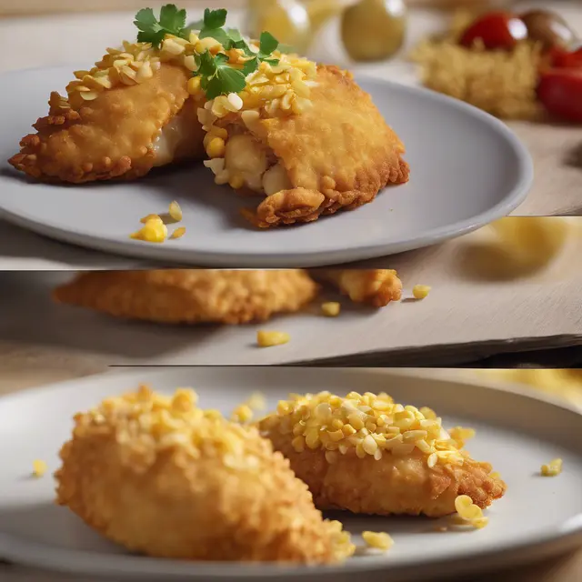 Foto de Chicken Thigh Empanada with Corn Flake Crust