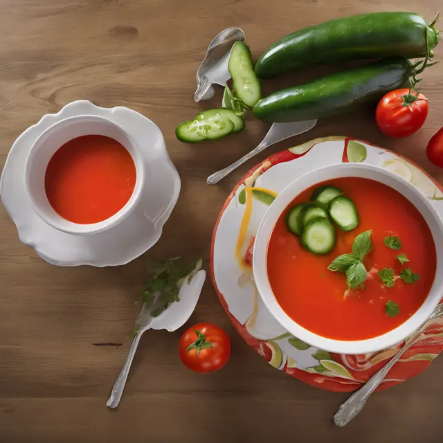 Foto de Tomato Cold Soup with Vegetables