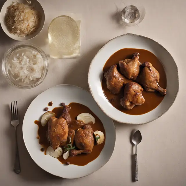 Foto de Cocoa-Braised Chicken with Coconut Milk