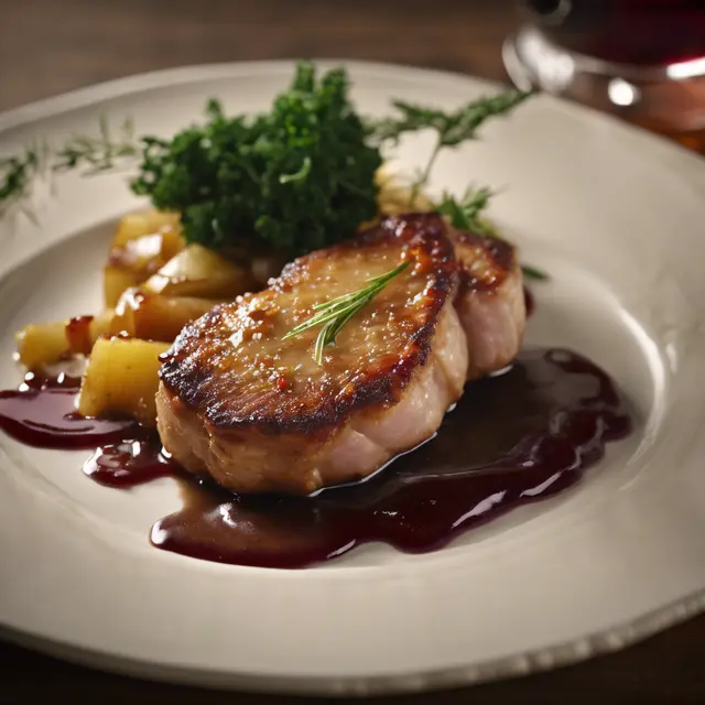 Foto de Pork Cutlet with Wine Sauce