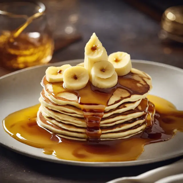 Foto de Flambéed Pancake with Mashed Banana and Honey