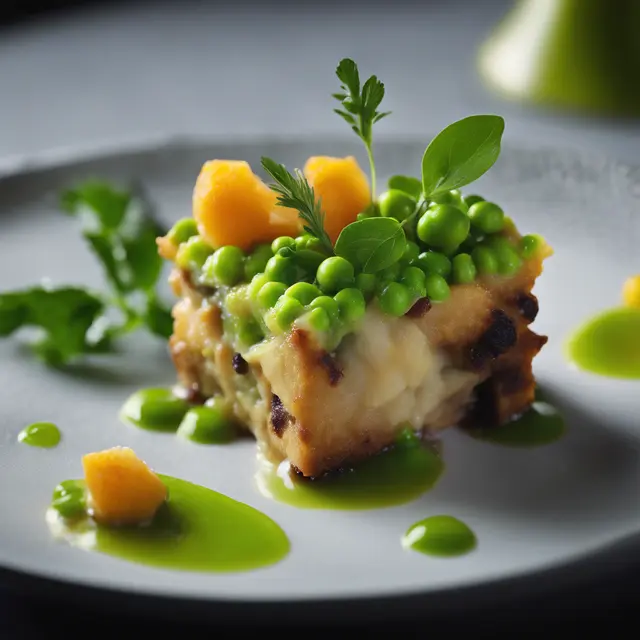 Foto de Sweetbread Pudding with Pea