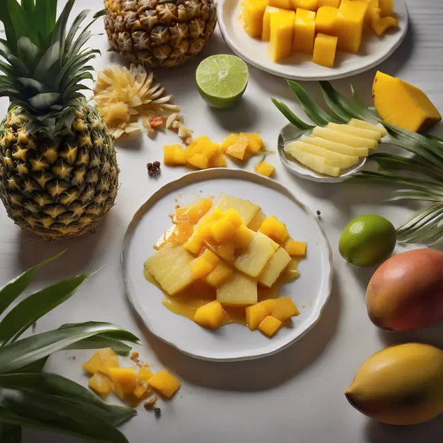 Foto de Conservation of Pineapple and Mango with Spices