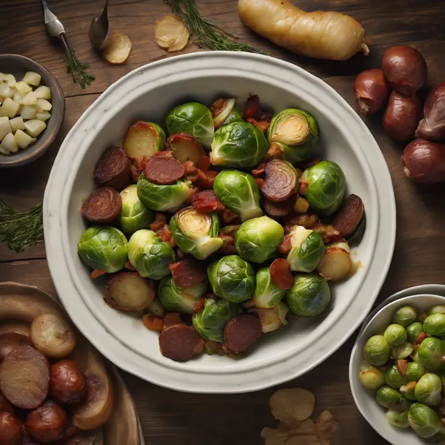 Foto de Brussels Sprouts with Linguica