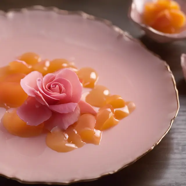 Foto de Rose Petal and Apricot Liquor Confection