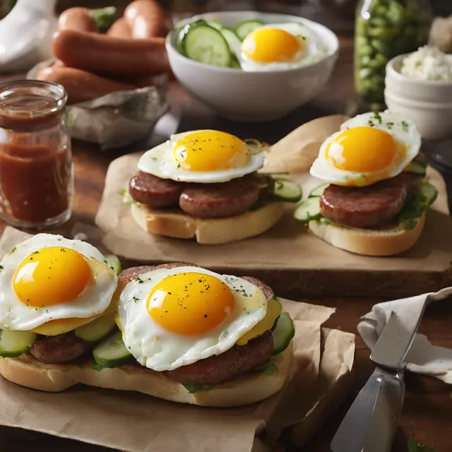 Foto de Sausage and Egg Sandwiches