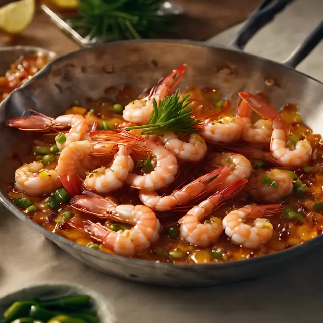 Foto de Flambéed Shrimp