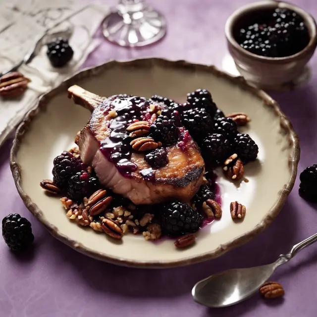 Foto de Pork Chops with Blackberry and Pecan