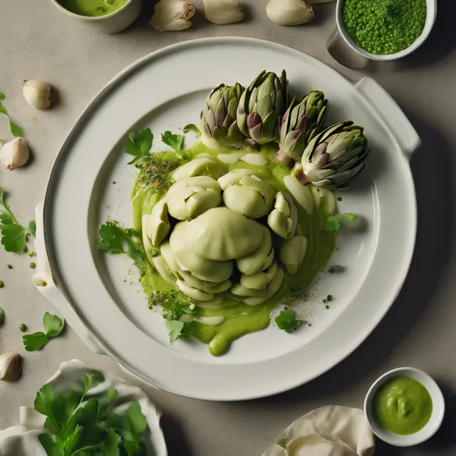 Foto de Artichoke with Broad Bean Puree