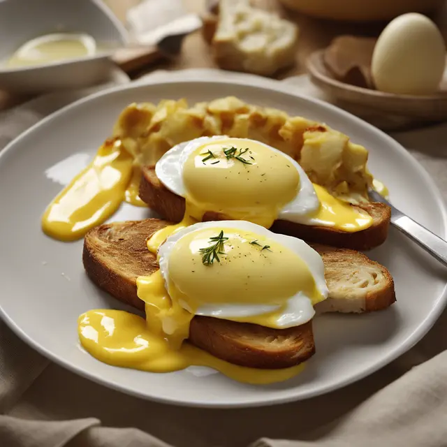 Foto de Egg and Curry Toasted Bread with Hollandaise Sauce