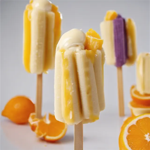 Foto de Banana and Orange Cream Pops