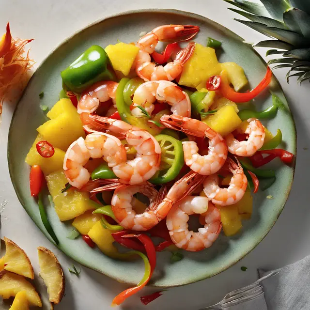 Foto de Shrimp with Pineapple and Peppers