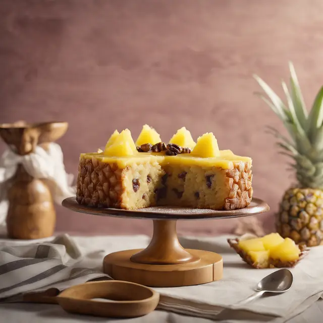 Foto de Pineapple Cake with Walnut and Raisin Filling