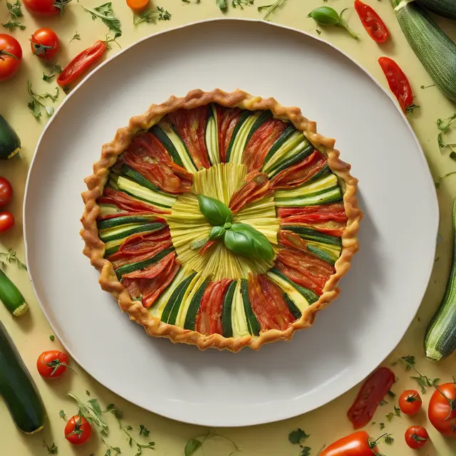 Foto de Zucchini and Linguiça Tart