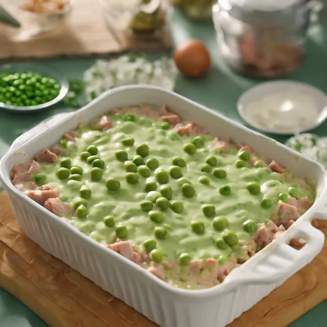 Foto de Canned Meat Casserole with Green Pea Cream Sauce