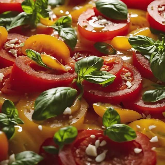 Foto de Tomato and Basil Salad