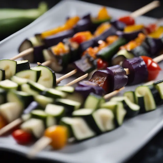 Foto de Eggplant and Zucchini Skewers