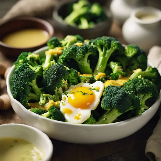 Foto de Broccoli with Vinaigrette Sauce and Egg