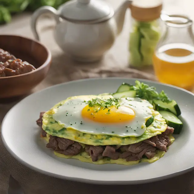 Foto de Beef and Cucumber Omelette