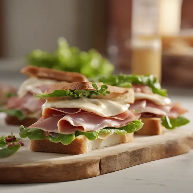 Foto de Prosciutto and Creamy Sauce Sandwiches