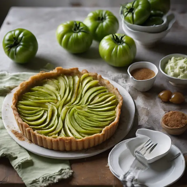 Foto de Green Tomato Tart Vermont Style