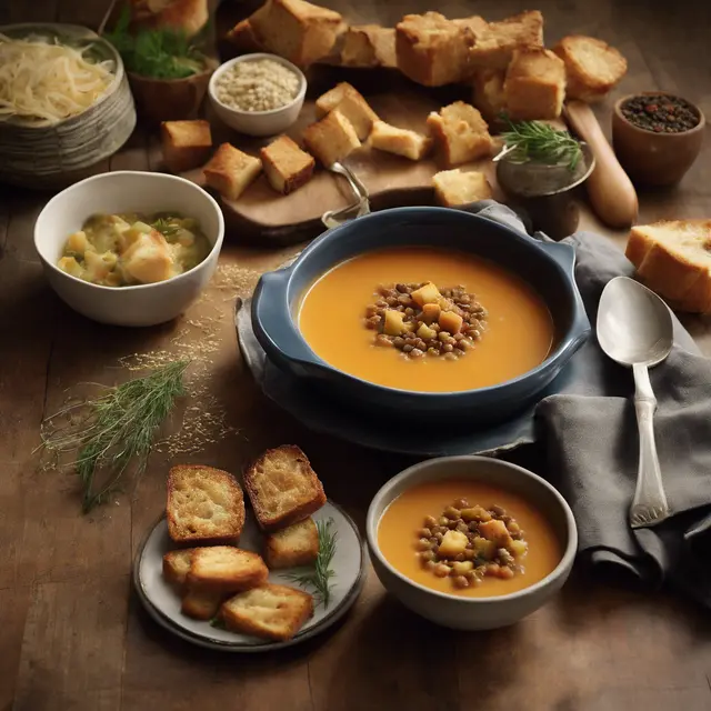 Foto de Lentil Soup with Croutons