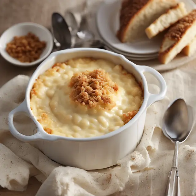 Foto de White Bean and Cheese Pudding with Fresh Bread Crumbs