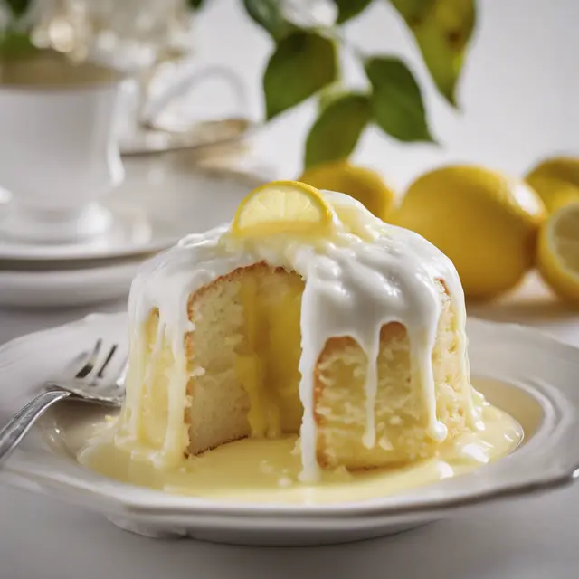 Foto de Snowball Cake with Lemon Sauce