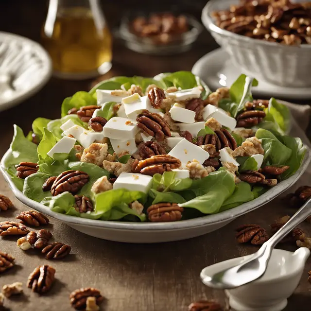 Foto de Salted Pecan Salad with Croutons and Mayonnaise