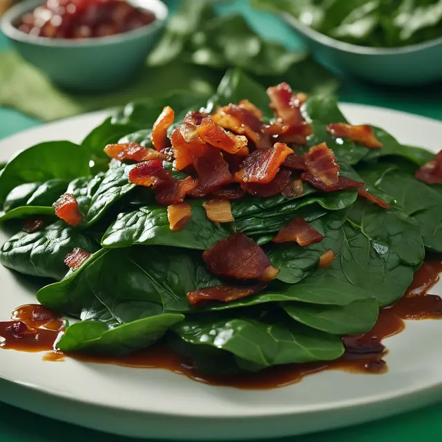 Foto de Spinach with Sweet and Sour Sauce