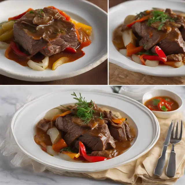 Foto de Braised Beef with Onion and Bell Pepper