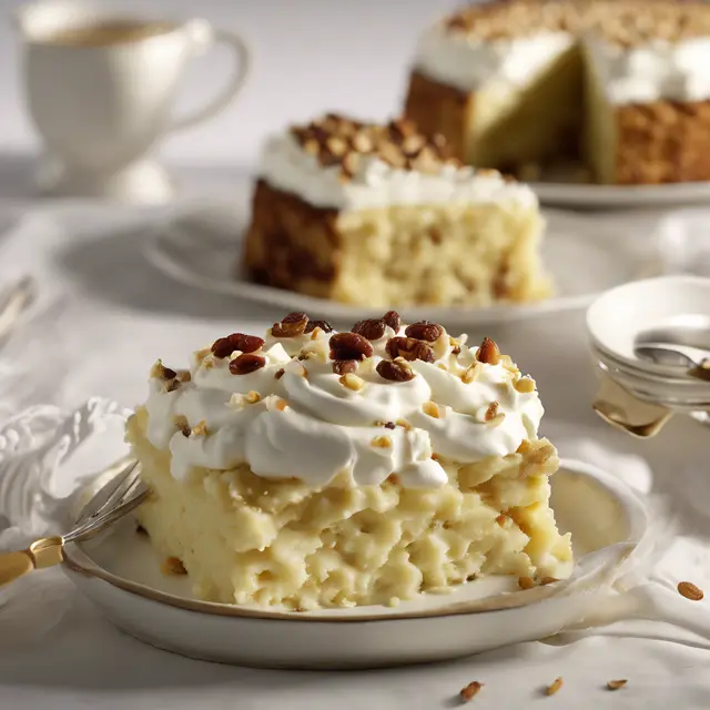 Foto de Mashed Potato Cake with Whipped Cream