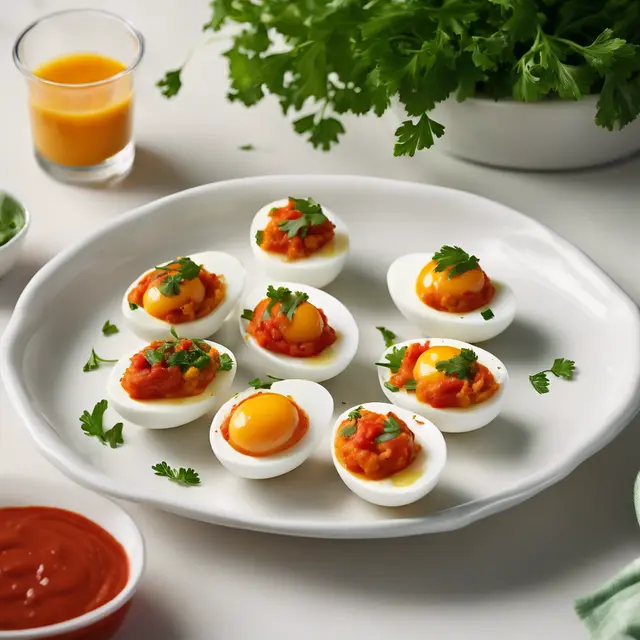 Foto de Stuffed Eggs with Tomato