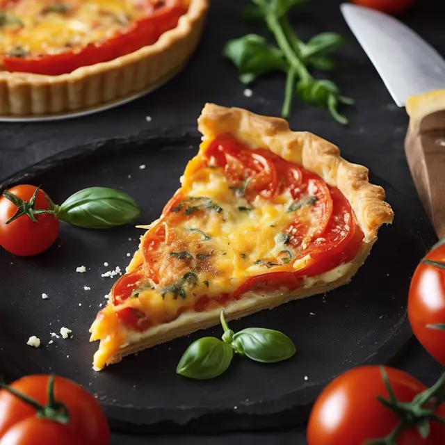 Foto de Savory Cheese and Tomato Tart