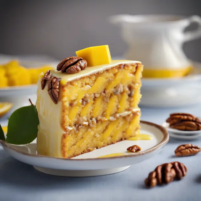 Foto de Mango and Pecan Cake with Lemon Glaze