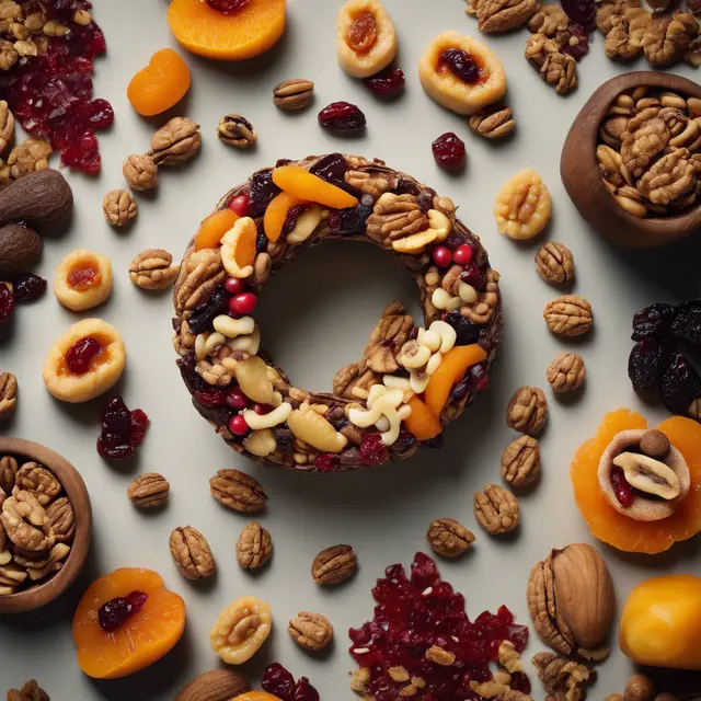 Foto de Stuffed Braziian Nut and Dried Fruit Ring