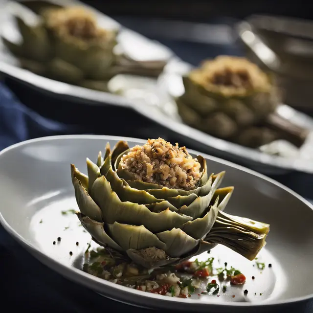 Foto de Stuffed Artichoke with Anchovy