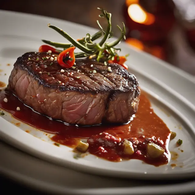 Foto de Tender Filet with Spicy Sauce