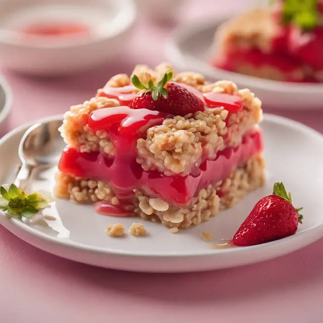 Foto de Oatmeal with Strawberry Gelatin Bars