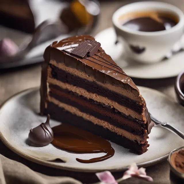 Foto de Café and Chocolate Cake