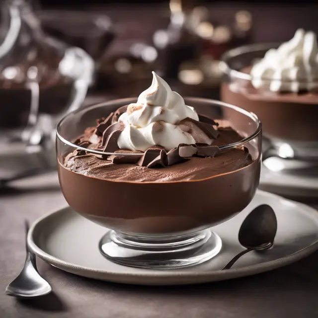 Foto de Chocolate Mousse with Whipped Cream