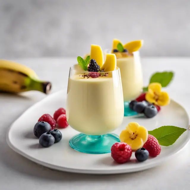 Foto de Banana Liqueur Panna Cotta Refreshing Afternoon Treat