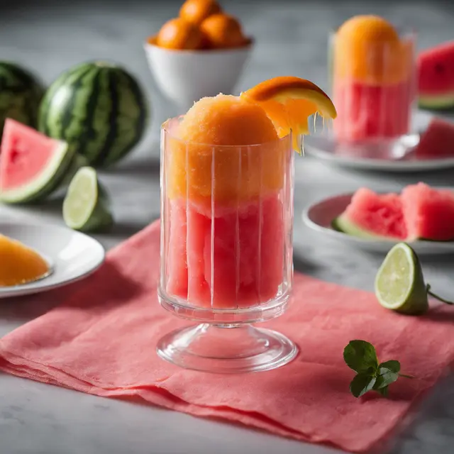 Foto de Watermelon and Orange Sorbet