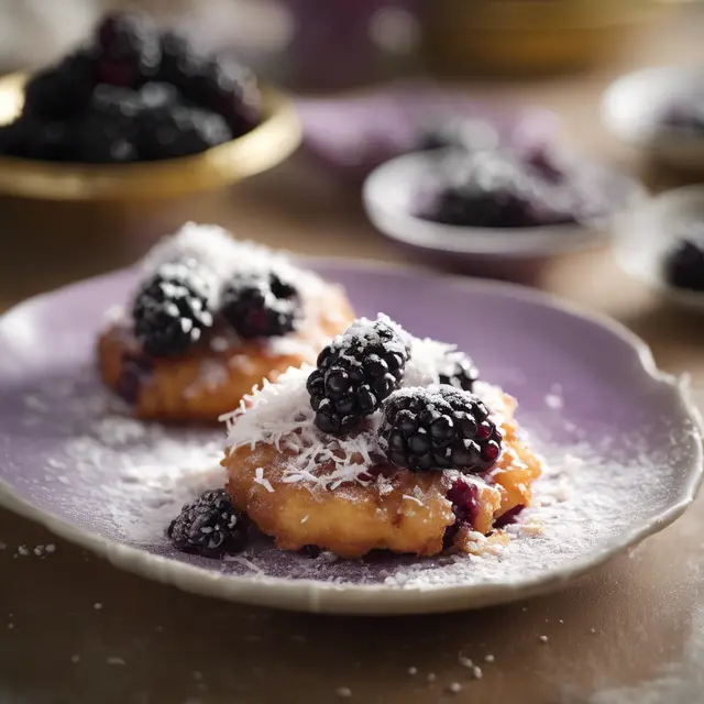 Foto de Blackberry and Coconut Fritters