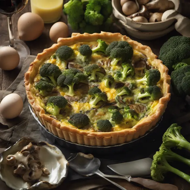 Foto de Broccoli and Mushroom Quiche